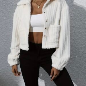 jacket femme streetwear White