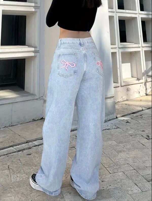 Jean flare - light blue denim – Image 2