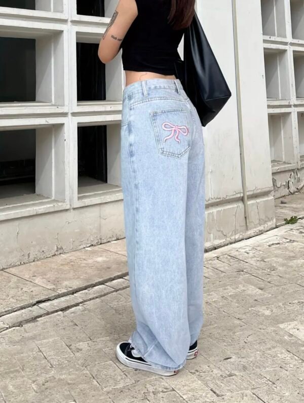 Jean flare - light blue denim – Image 5