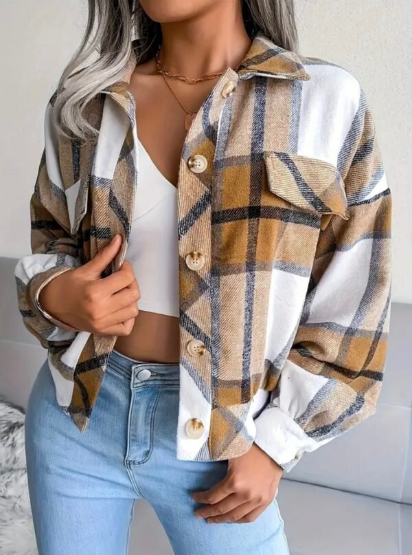 Cocooning plaid jacket – Image 5