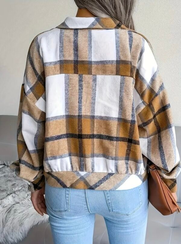 Cocooning plaid jacket – Image 4