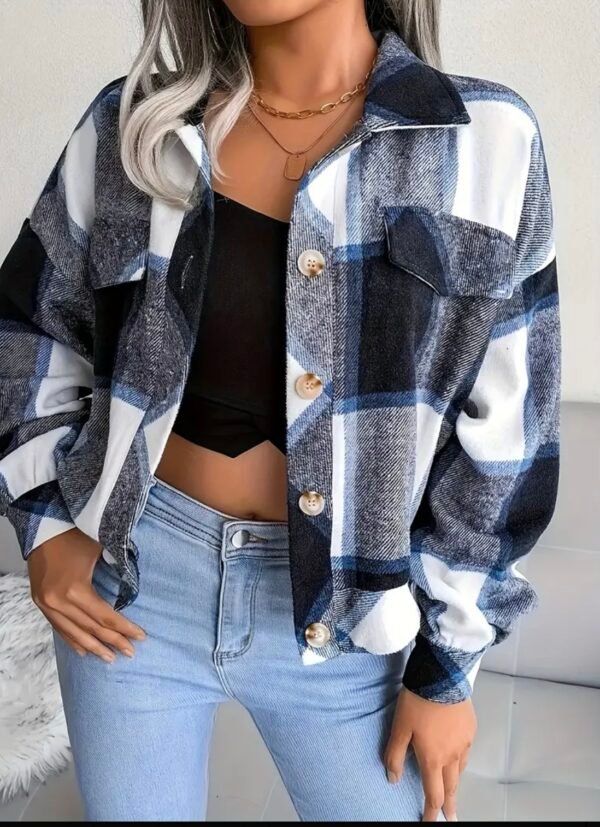 Cocooning plaid jacket – Image 2